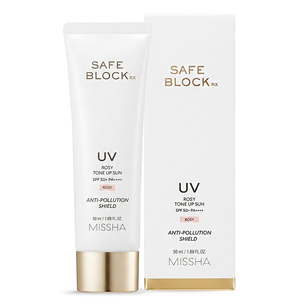 미샤 세이프블록 RX 로지 톤업 선 SPF50+/PA++++ 50ml