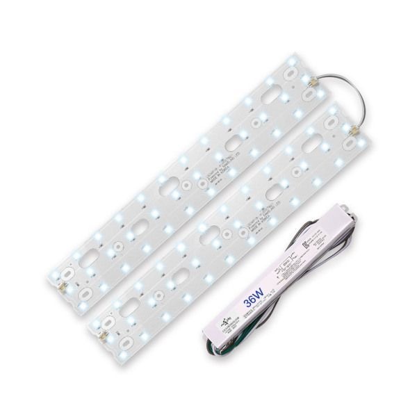 홈앤라이팅 거실등 전용 삼성 LED모듈 418 x 70mm + 안정기 36W 6500K LED기판 셀프 리폼 교체 DIY 조명