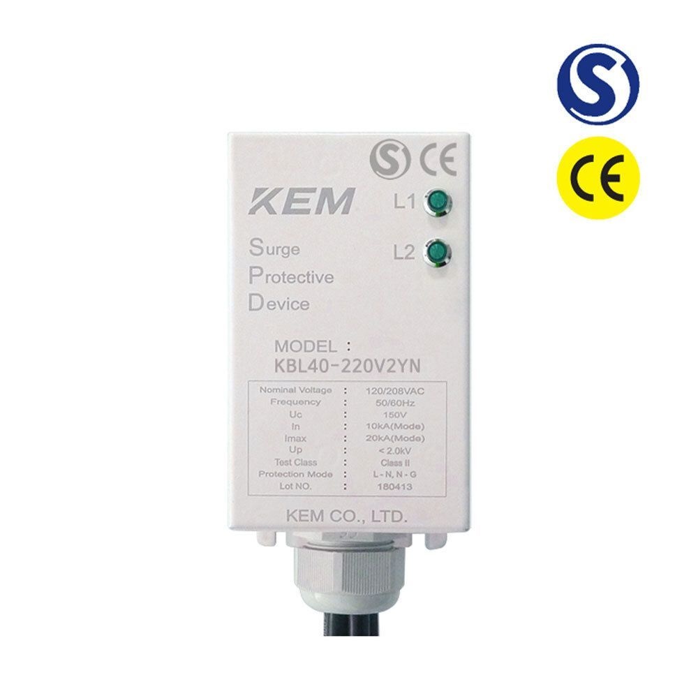 KEM KEM SPD BOX 단상 접지형 써지 보호 장치 20-40kA 480VAC (KBL40-480V2YN)