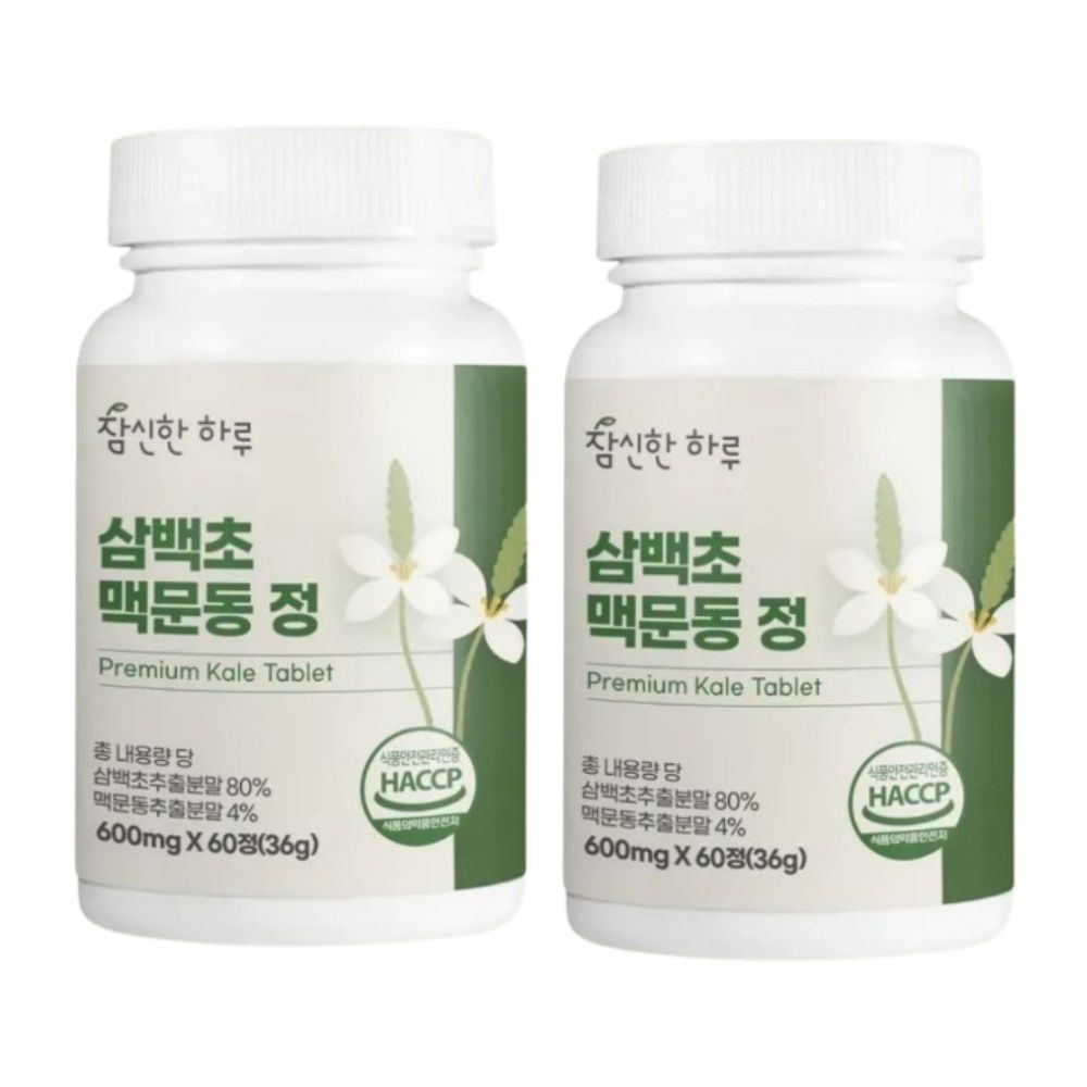 참신한하루 삼백초 맥문동 정 60정 x 2개