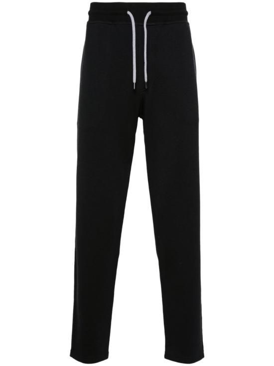 26FW 브루넬로 쿠치넬리 코튼 블렌드 트레이닝 팬츠 MM8313243G C101 BLACK