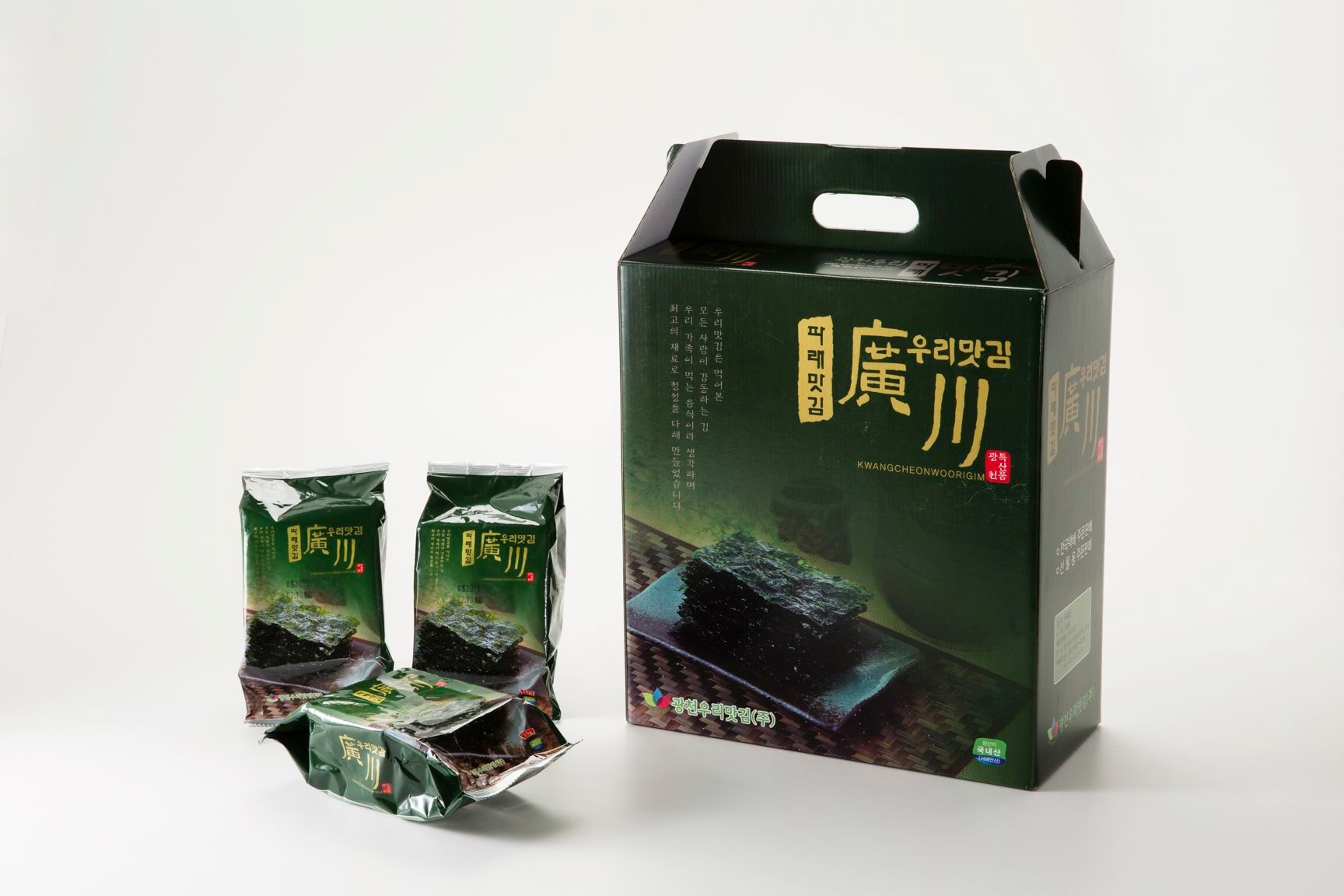 [온누리상품] 광천우리맛김  파래식탁김 15봉