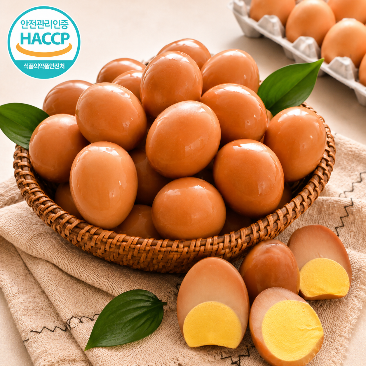 [온누리상품] [파손품질보장] 겉탱속촉 구운계란 대란 (30/60/90구) HACCP 구운란 훈제란 계란한판 계란 단백질