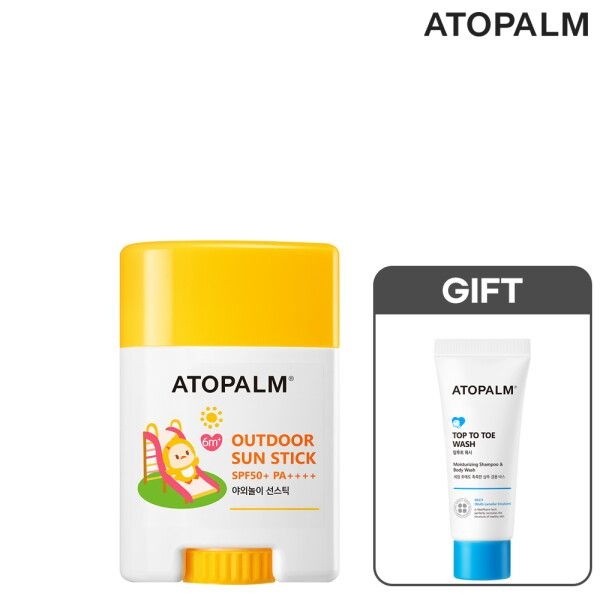 [아토팜] [8/10~12] 야외놀이 선스틱 21g (SPF50+ PA++++) (GIFT 탑투토워시 20ml)