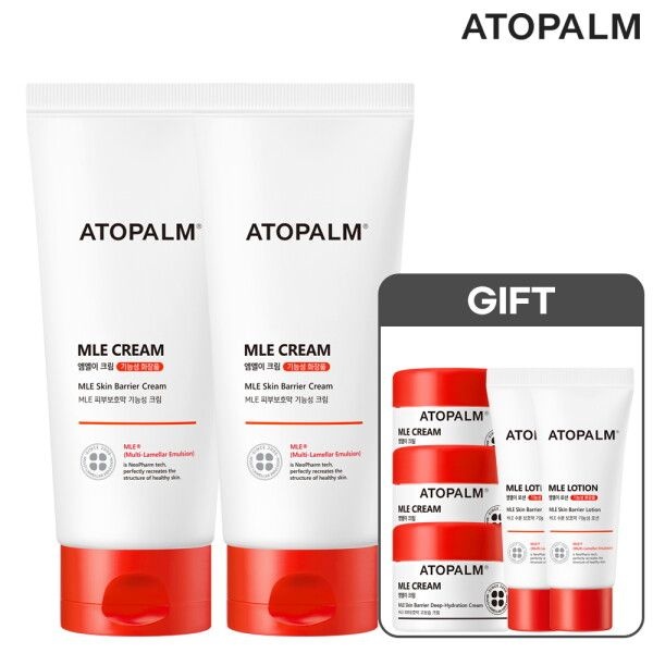 [아토팜] [8/10~12] MLE 크림 160mlx2개 튜브 (GIFT 크림 8ml 3개+로션 20ml 2개)