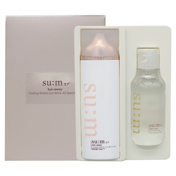 숨37도 선어웨이 쿨링 워터리 선블럭 에이디 100ml 대용량 기획세트