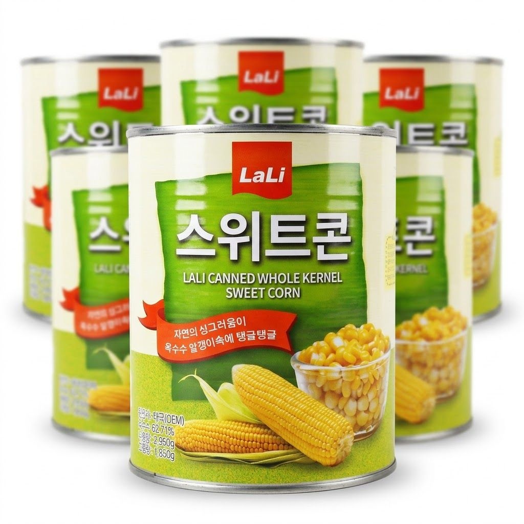 라리 스위트콘 2.95kg 6개 업소용 대용량 옥수수 샐러드 캔 통조림