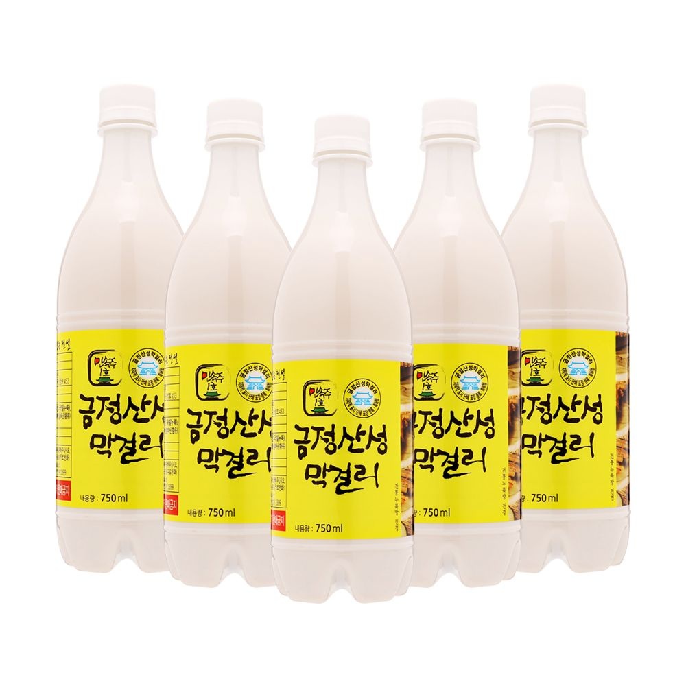 금정산성막걸리 8도 750ml x5병 유청길 식품명인