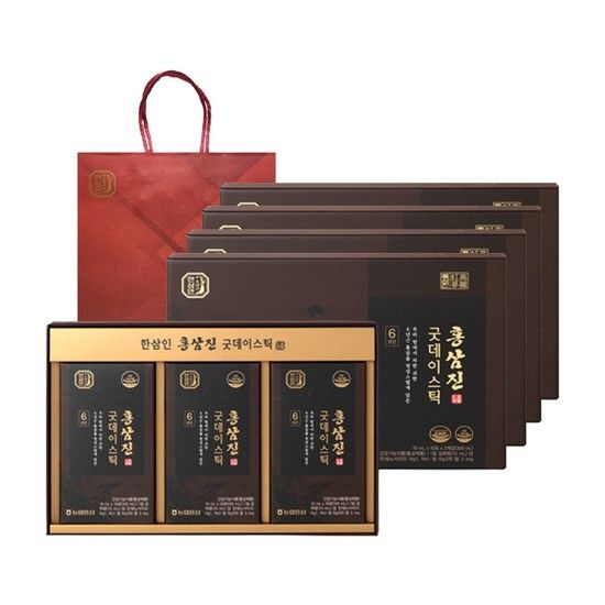 농협 홍삼진 굿데이스틱 10ml 30포 4세트+쇼핑백