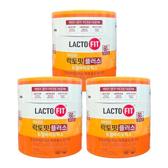 락토핏 플러스 듀얼바이오틱스 2g x 200포 3개 his