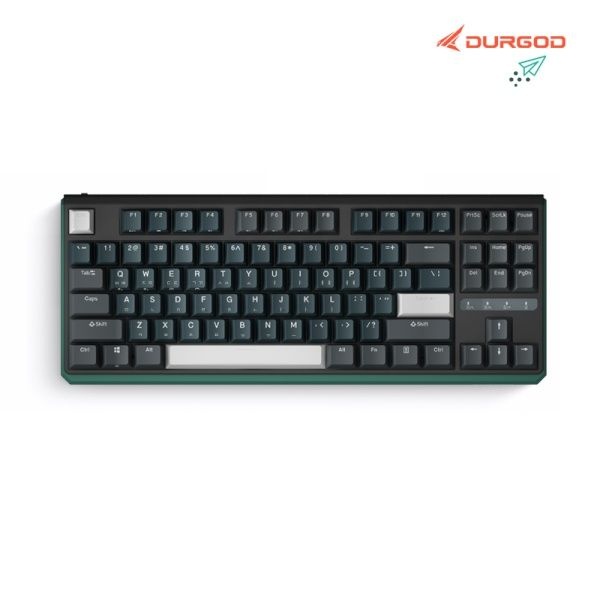 DURGOD 유 무선 블루투스 미니키보드 듀가드 K620W 핫스왑 아일랜드 다크그린저소음갈축 4053571