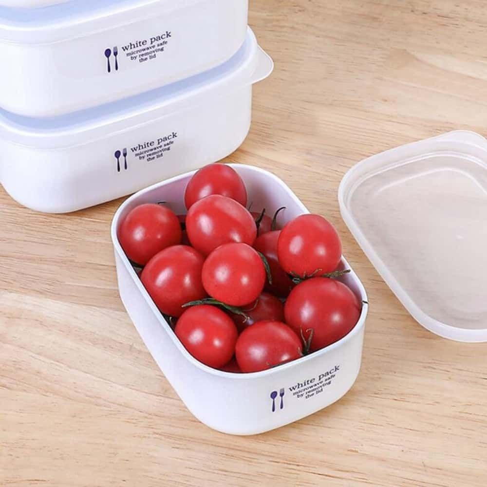 꼭필스 나카야 사각 밀폐통 280ML 사각밀폐통 전자렌지용용기 전자렌지용그릇
