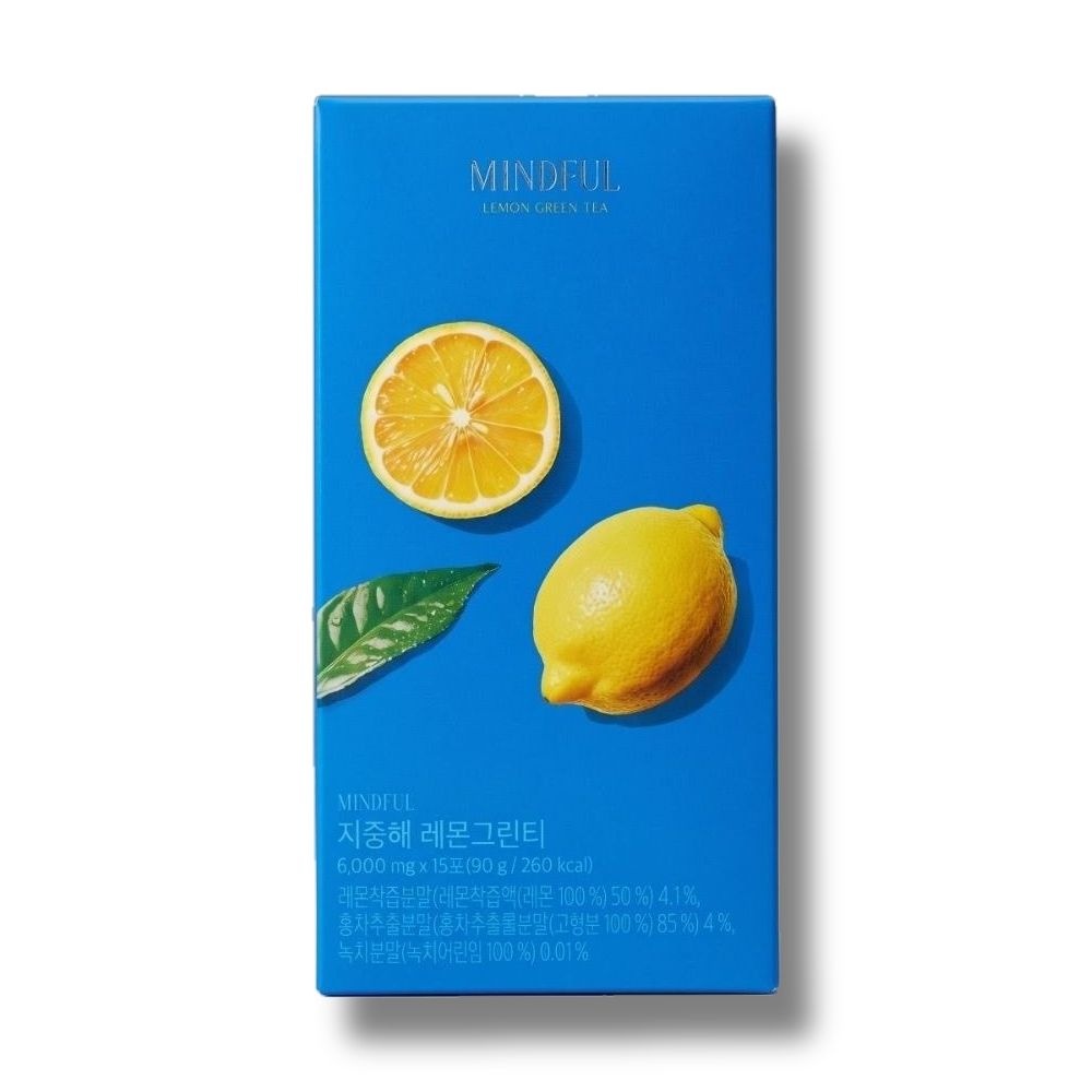 푸드올로지 마인드풀 지중해 레몬그린티 15포 1박스