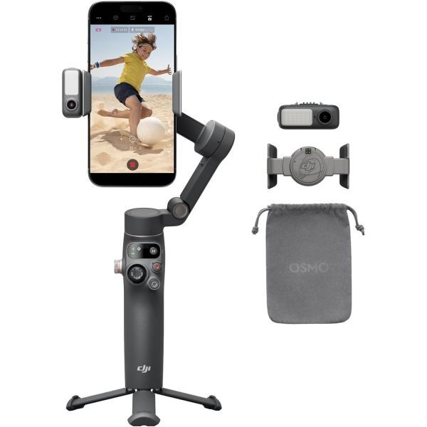 [해외] DJI 오즈모 Mobile 7P 짐벌 스테빌라이저 아이폰호환 안드로이드 호환 기본 트래킹 조명 3축 스마트폰 빠른 실행 원