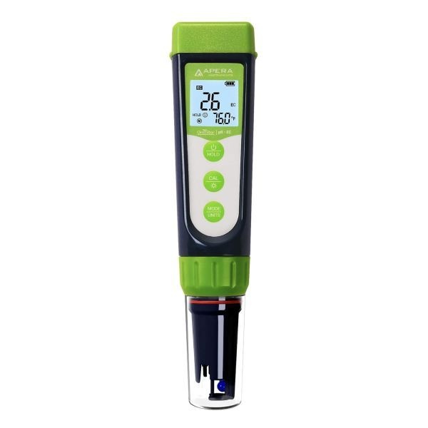 Apera Instruments [해외] Apera Instruments 수경재배 수질 테스트용 펜 테스터기 AI104G GroStar Series GS4 pH/EC/500ppm/700ppm 콤보 키트 이중 접합 pH/EC