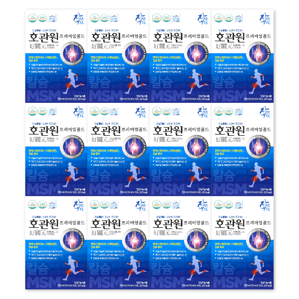 호관원 프리미엄 골드 70ml X 10포 12박스 관절 건강