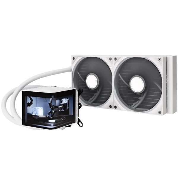 [해외] TRYX 트릭스 파노라마 240 블랙 240mm 일체형 수랭 쿨러 6.5인치 곡면 AMOLED 스크린 3D 아나모픽 효과 디스플레이 맞춤