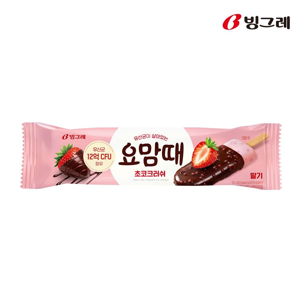 빙그레 요맘때바 초코크러쉬 딸기 80ml 20개입