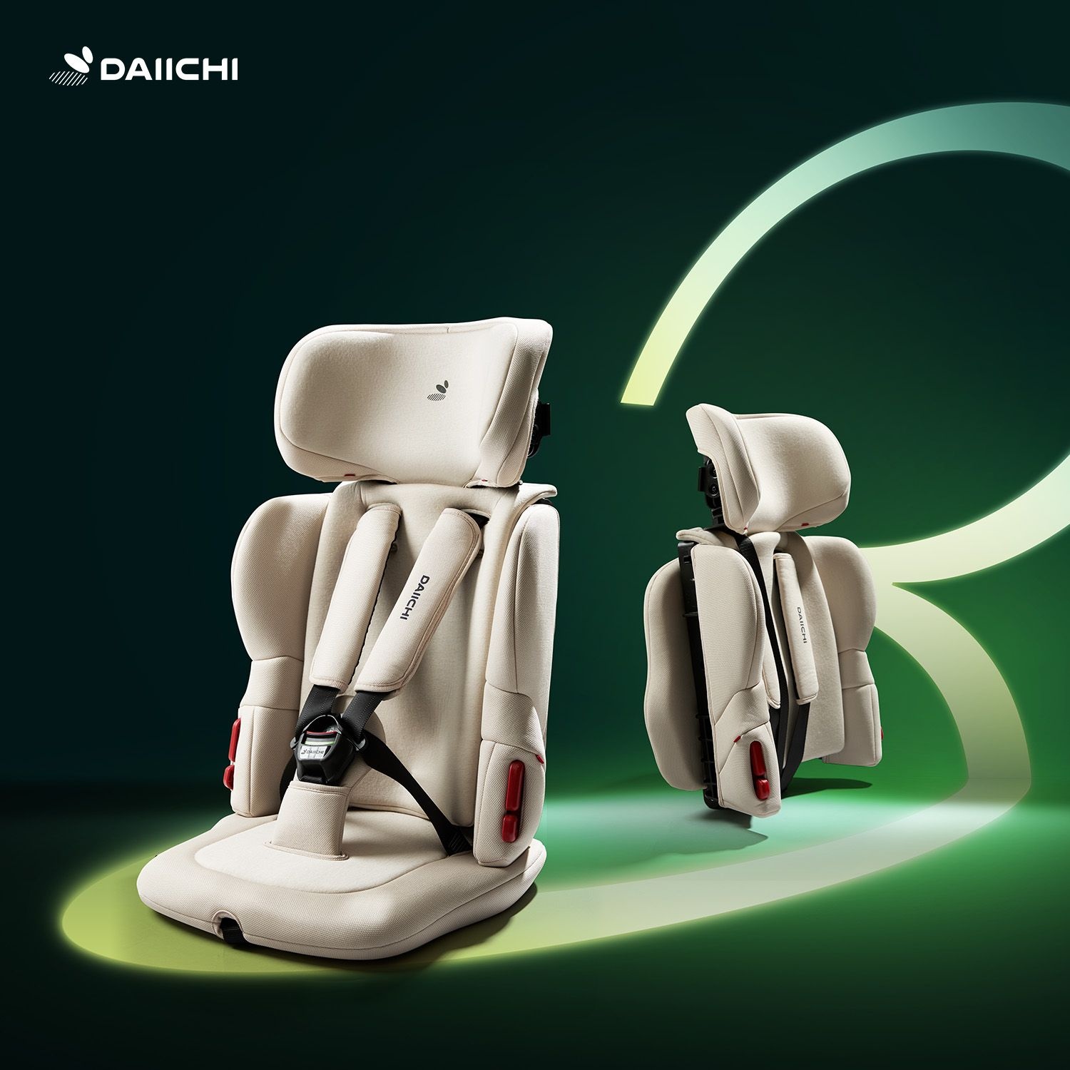 다이치 이지캐리3 휴대용 주니어 카시트 ISOFIX 베이지(오가닉)