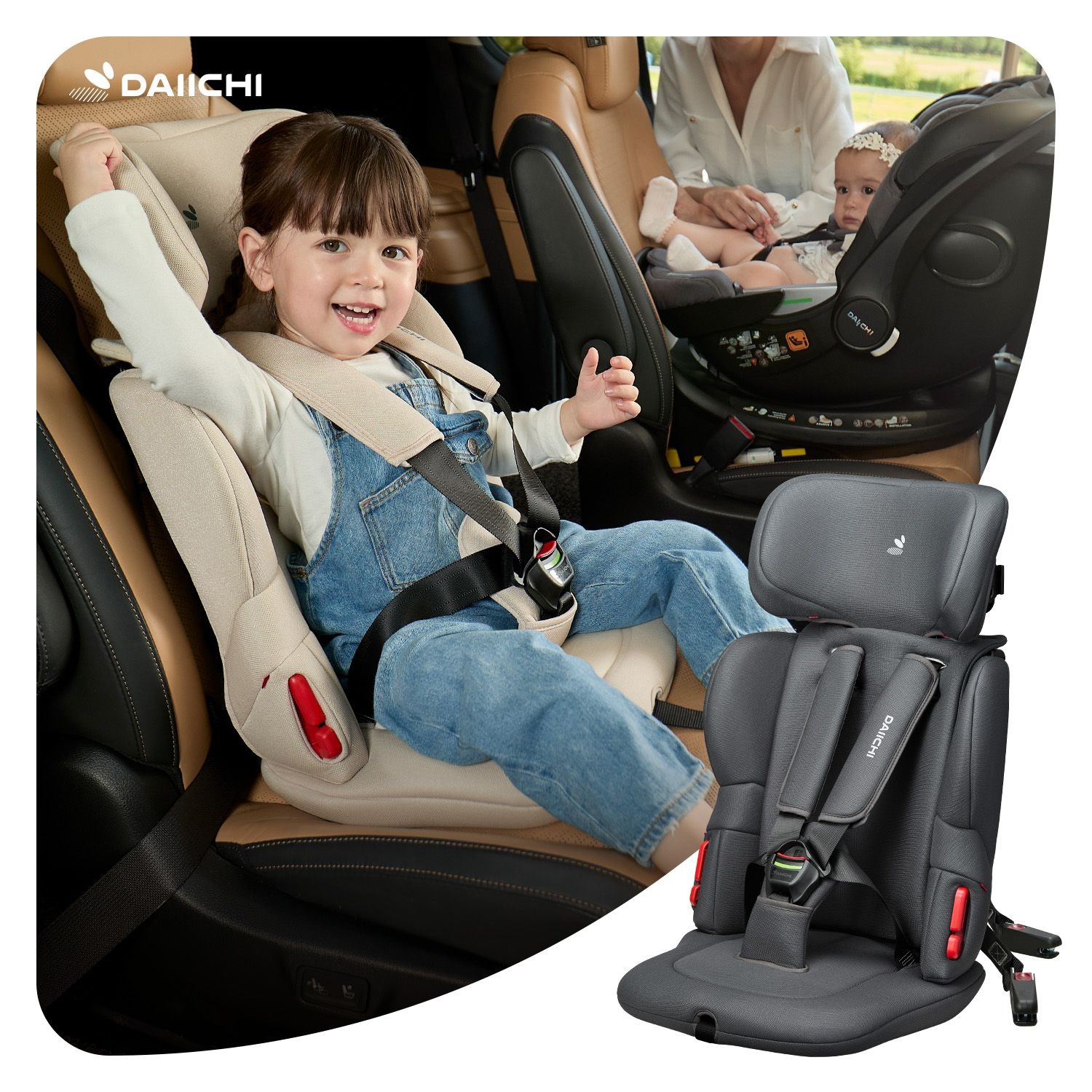 다이치 이지캐리3 휴대용 주니어 카시트 ISOFIX