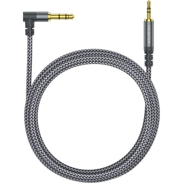 [해외] 3.5mm ~ 2.5mm Aux 오디오 케이블 (1.9m(6.6피트), Bose 700 QuietComfort QC45 QC35II QC35 QC25 노이즈 캔슬링 헤드폰과 호환되는 90