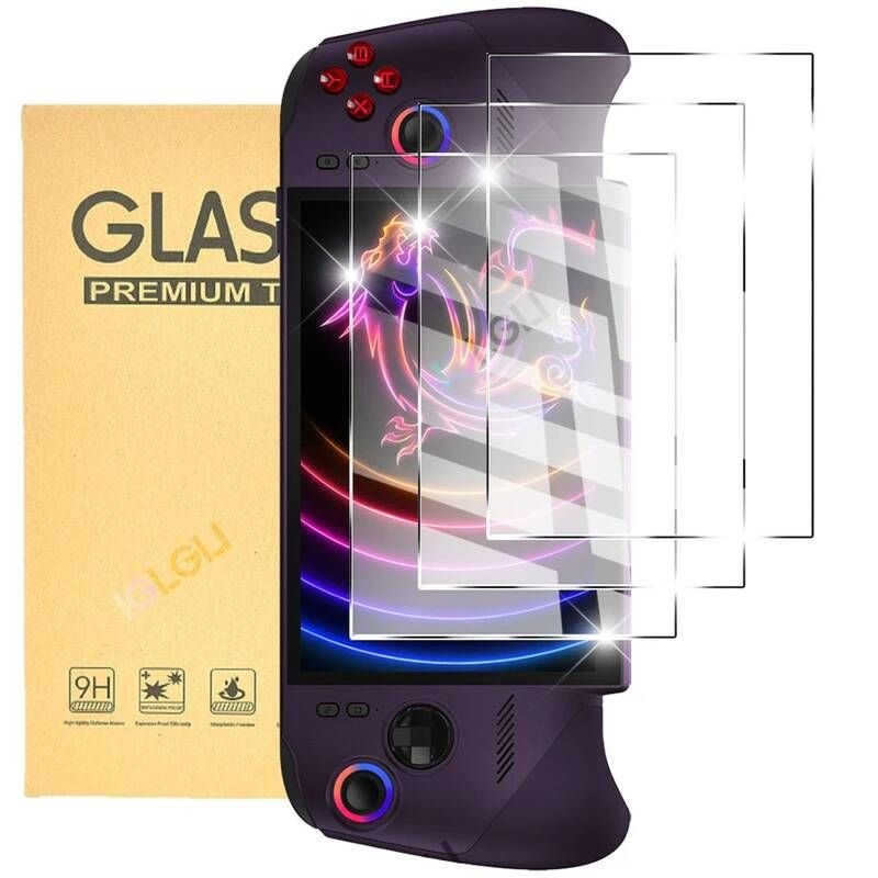 [해외] MSI Claw 8 EX AI+용 9H 강화유리 액정 보호필름, HD 투명 스크래치 방지 보호 필름 (MSI Claw EX 8 AI+ 액세서리) 1101225