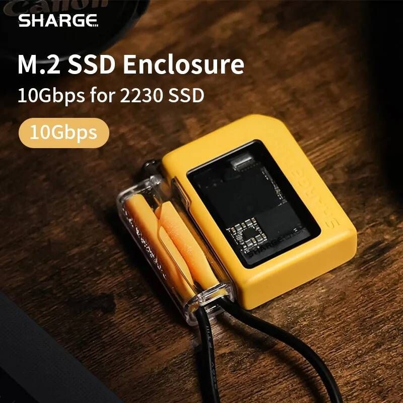 Sharge [해외] SHARGE M2 SSD 인클로저 NVMe 10Gbps 외장 어댑터 케이스 1101036