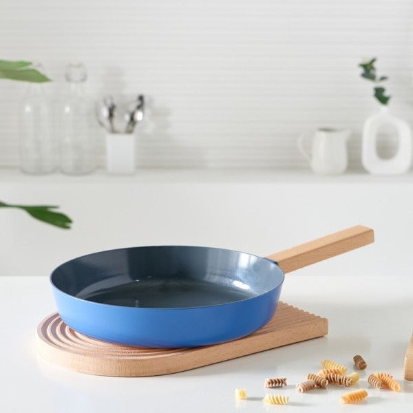 모닝블루 IH 세라믹 후라이팬 28cm / 인덕션 겸용 프라이팬 이녹스프랑