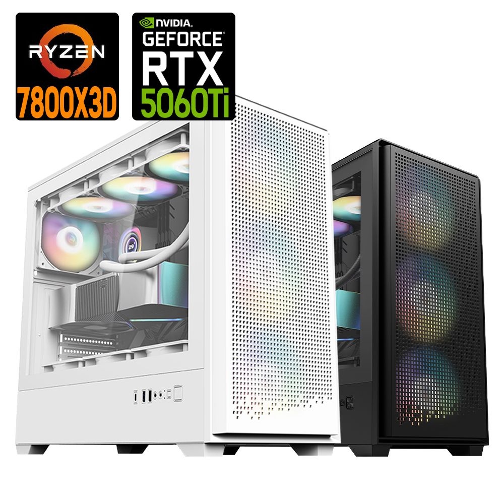 [온누리상품] AMD 라이젠7 7800X3D RTX5060 Ti 16G 게이밍 조립 PC 배그 붉은사막 아이온 롤 스팀게임
