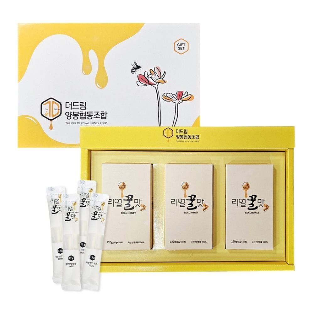트렌디글로벌협력사 (멸절선물) 꿀스틱선물세트 (아카시아벌꿀 12g x30포)