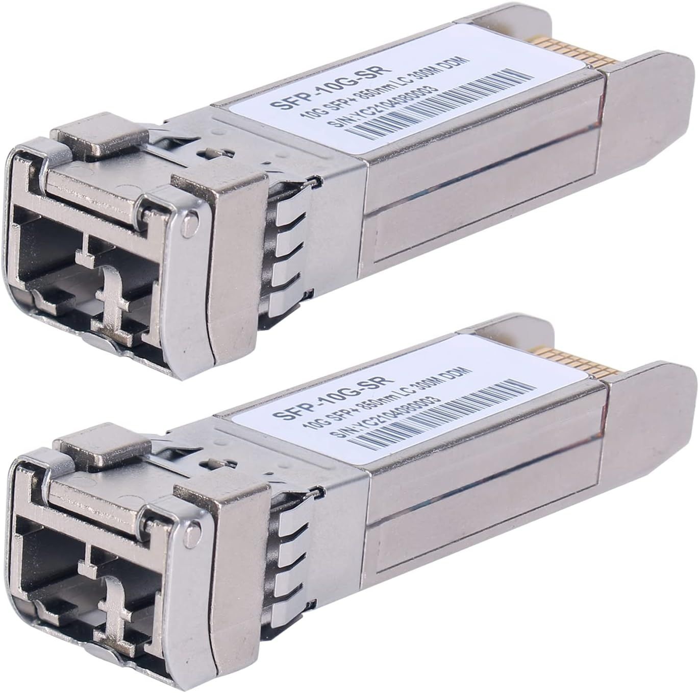 2PCS 10G Sfp LC MMF300m 10GBase-SR SFP+ 트랜시버, 850nm MMF, 최대 300미터, Cisco SFP-10G-SR, Meraki MA-SFP-10GB-SR, Ubiquiti UF-MM-10G,