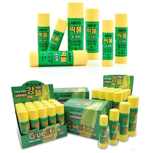 아모스 25g 딱풀 (1갑20입)- 크라운 강풀 강한풀