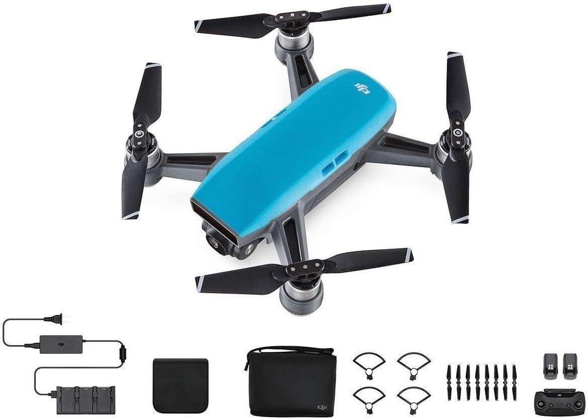 DJI Spark Fly More Combo 스카이 블루 - 인증된 리퍼비시 제품 1070886