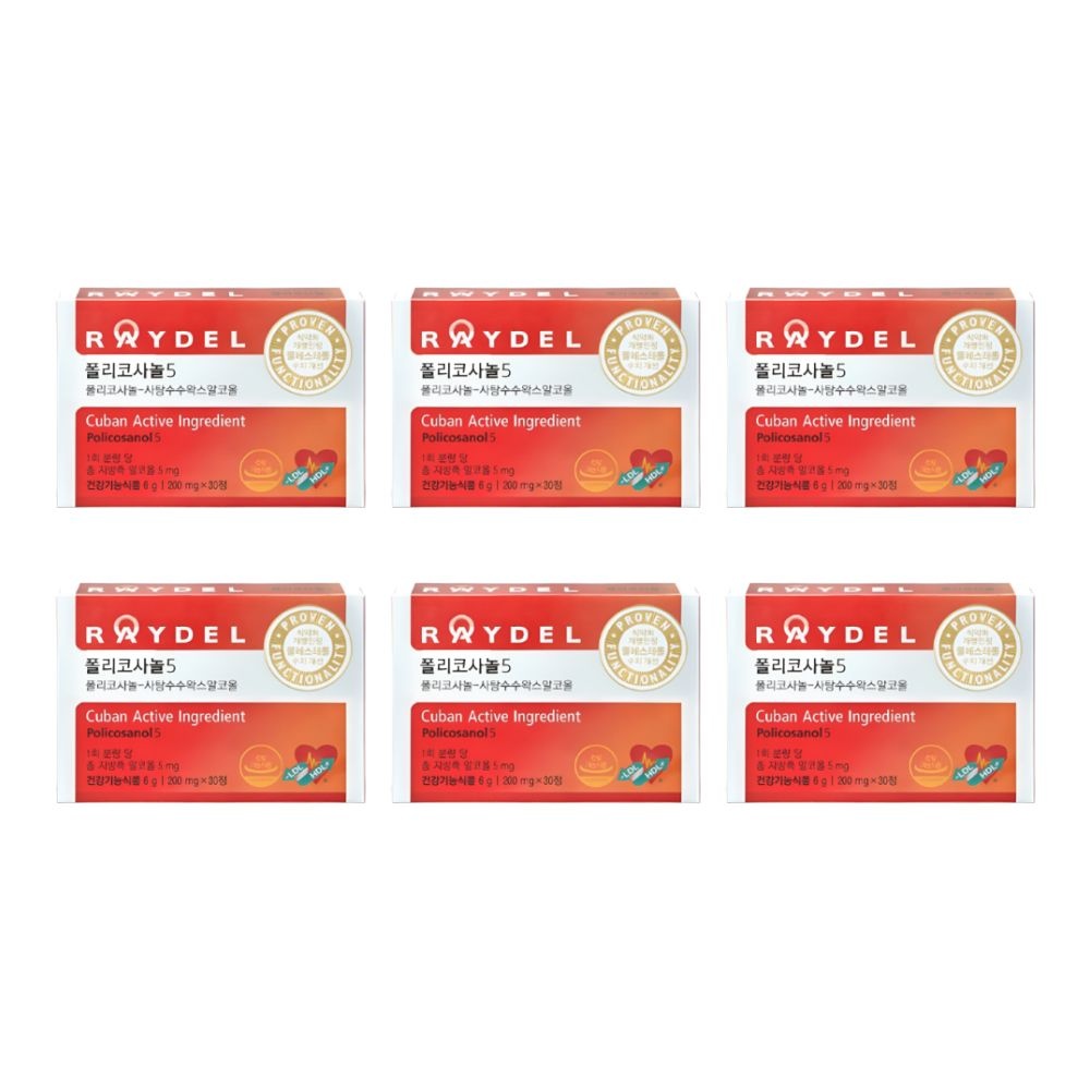 레이델 폴리코사놀5 200mg 30정 6박스/WLD