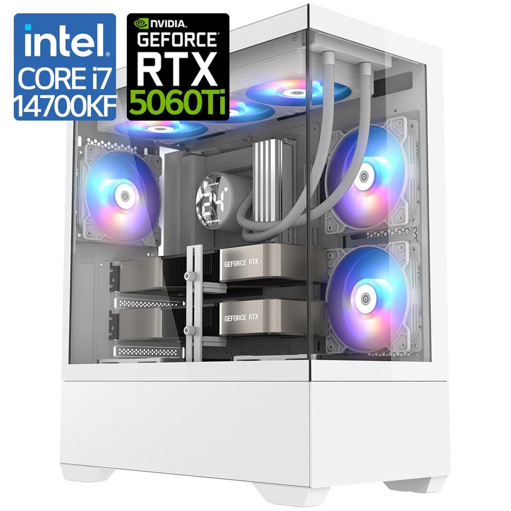 [온누리상품] [인텔 i7-14세대/RTX5060Ti] 고급 사무용 그래픽 디자인용 고사양 게이밍 조립 PC GTA5 아이온2