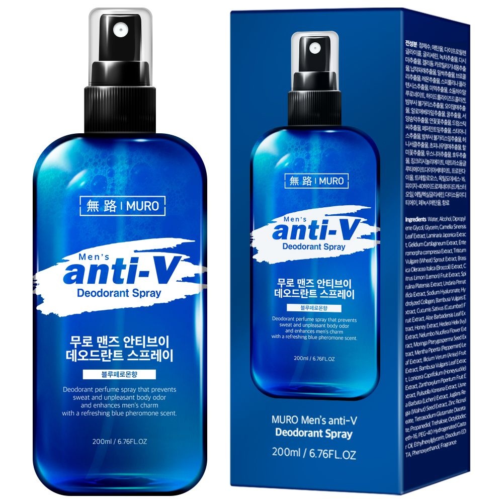 [오늘출발] 무로 맨즈 안티브이 데오드란트 스프레이, 200ml, 1개