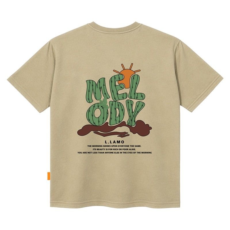 멜로디 반팔 티셔츠 남녀공용 빅사이즈 S~4XL