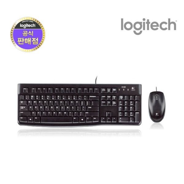 로지텍 유선 데스크탑 세트 MK120 NEW 로지텍코리아 블랙키스킨포함 키보드USB마우스USB 4051918