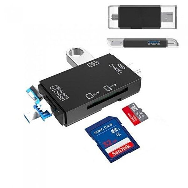 [셀러허브 가전]USB3.0 C타입 카드리더기 멀티 OTG 마이크로5핀 SD TF (5431075A)