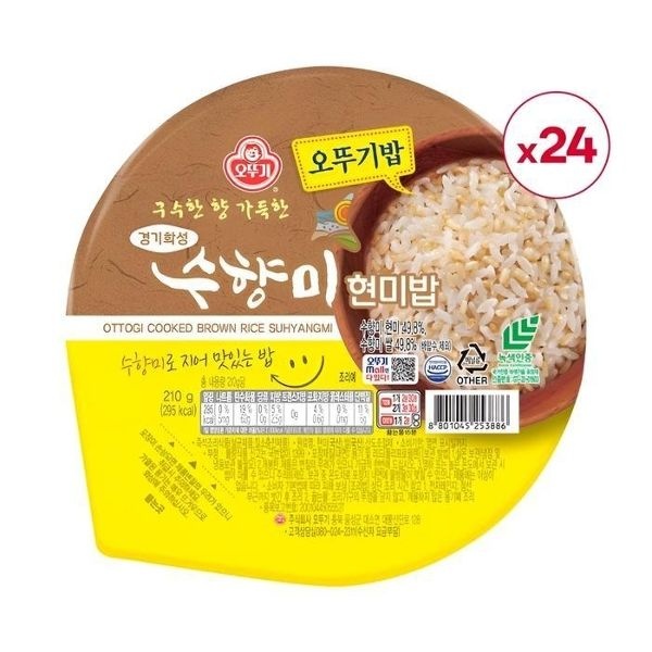 오뚜기밥 수향미 현미밥 210G 24개