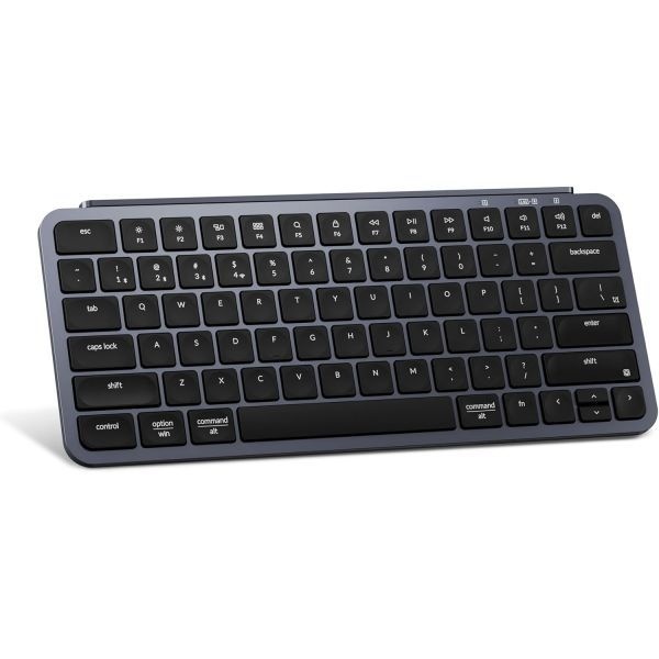 [해외] Keychron 키크론 B1 Pro Ultra Slim ZMK Launcher 무선 블루투스 2.4GHz 유선 연결 키보드 Mac Windows Linux 호환 회색 244772