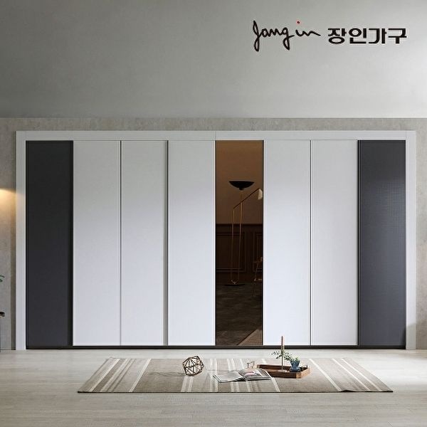 장인가구 [장인가구]단테 모던 미러 붙박이장 30cm