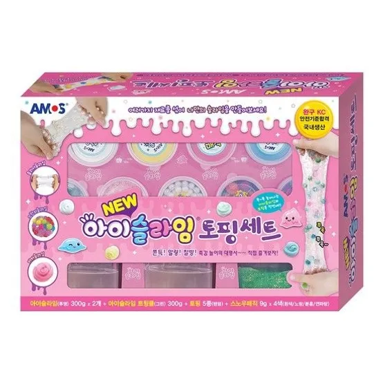 아이슬라임 BIG 세트 (아이슬라임 300g*3개+스노우매직 4색+토핑 5종)