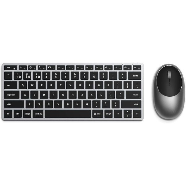 [해외] Satechi 사테치 Slim X1 블루투스 백라이트 키보드 M1 무선 마우스 충전식 Type C 포트 2022 MacBook Pro Air M2 2021 Max iMac Mac Mi
