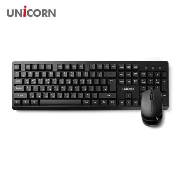 유니콘 BK-3000S 저소음 무선키보드 마우스 세트 콤보 무선 2.4G