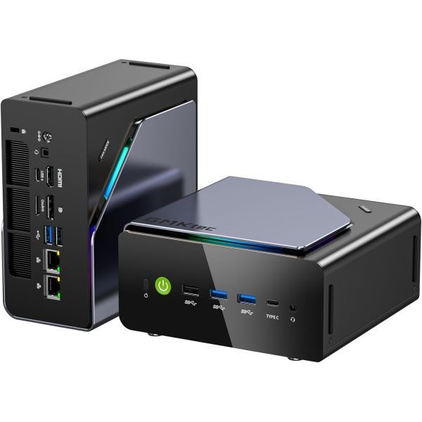 [해외] GMKtec K12 게이밍 미니 PC OcuLink AMD Ryzen 7 H255 8745HS 업그레이드 32GB DDR5 RAM 512GB SSD 데스크탑 컴퓨터 Radeon 780M 그래픽