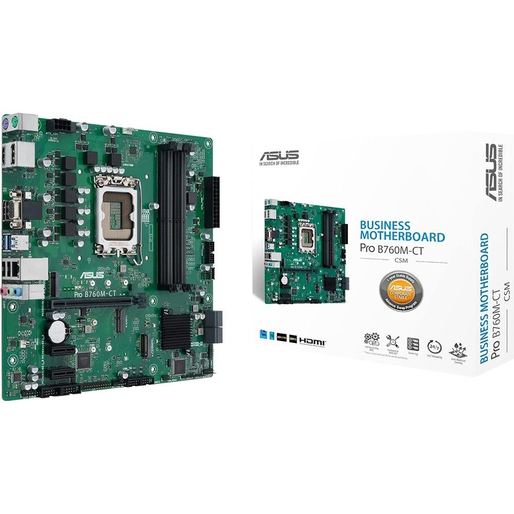 ASUS 마이크로 ATX B760 비즈니스 마더보드 - ProB760M-CT-CSM 1095071