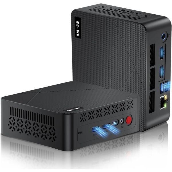 [해외] wo we P6 미니 PC AMD Ryzen 5 3550H 4C 8T 최대 3.7GHz 16GB DDR4 RAM 512GB NVMe SSD 게임용 Radeon Vega 8 그래픽 데스크톱 컴퓨터 트리