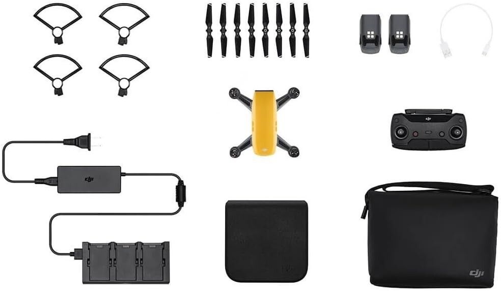 DJI Spark Fly More Combo Sunrise Yellow - 인증된 리퍼비시 제품 1095884