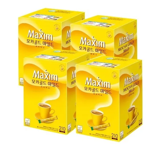 맥심 모카골드 마일드 210T x4개입 총840T